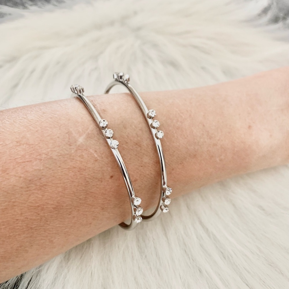 Rhinestone Cuff Style Bracelets - image 3